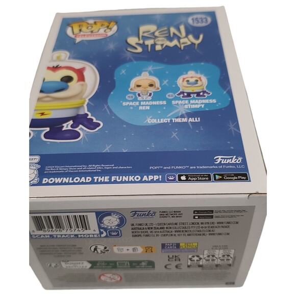 Funko Pop! Space Madness Stimpy #1533 Kids Toy Action Figure Collectible - Picture 7 of 11